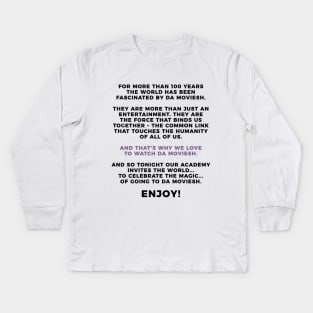 DA MOVIESH Kids Long Sleeve T-Shirt